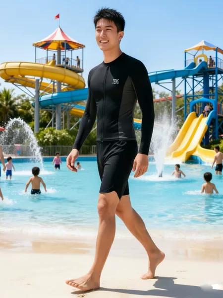 ✅ Sun Protection Quick-Dry Diving Suit for Men, Two-Piece Long-Sleeve and Long-Pants Snorkeling Rash Guard, Couple's Thermal Swimwear, Women's Surfing Suit