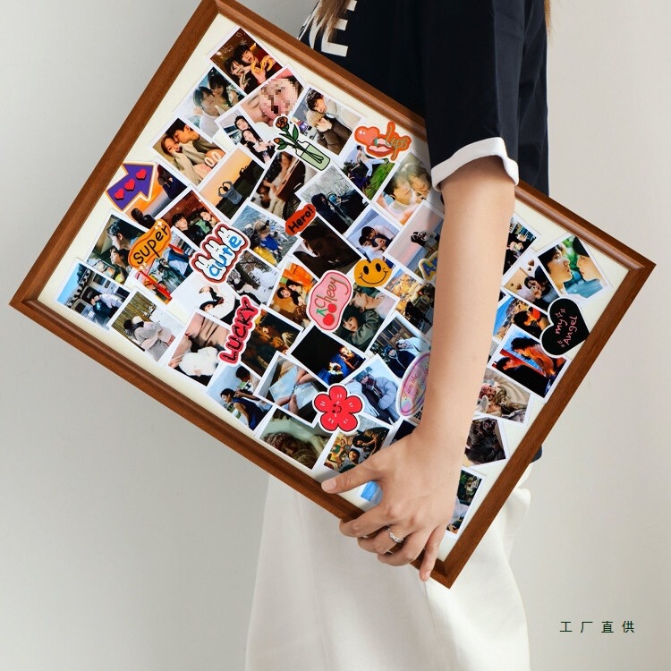 Creative Photo Frame Photo Customization DIY Couple Handmade Polaroid Commemorative Printing Picture Frame Valentine's Day Birthday Gift