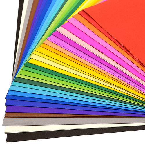 Color 4K8K cardboard black and white hard cardboard 10 colors 200g color creative cardboard 4 open 8 open handmade cardboard