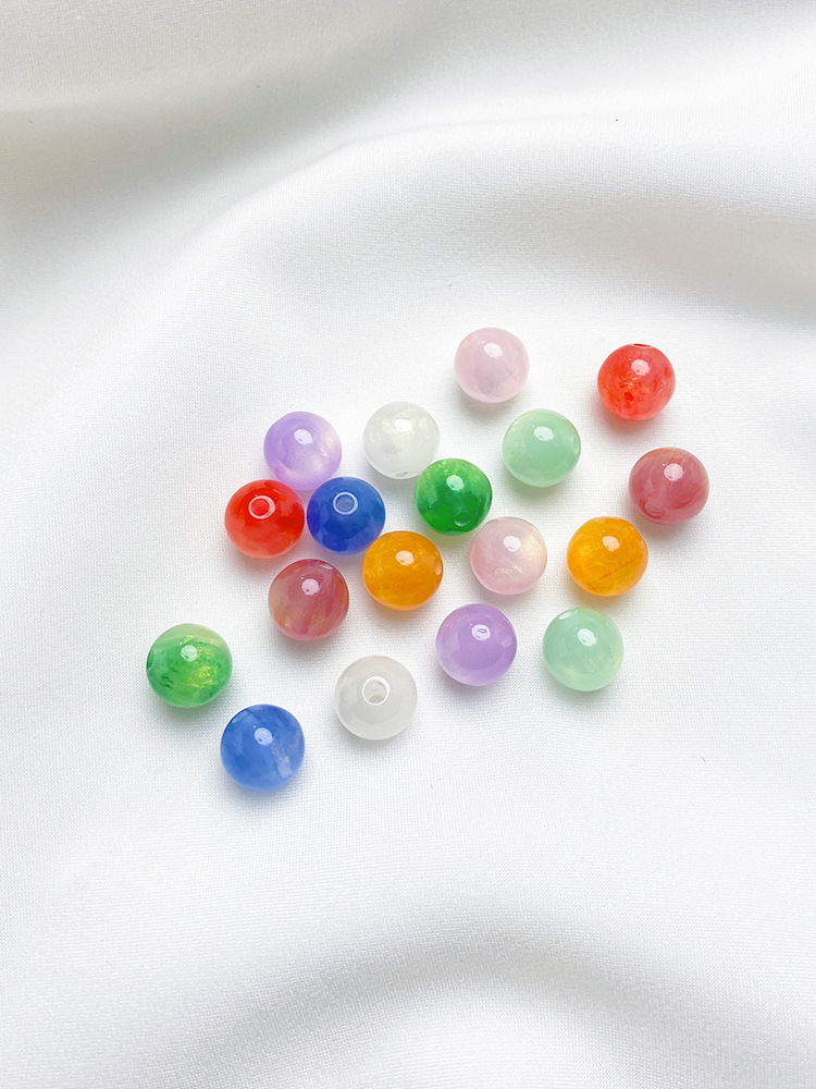 1 Set Resin Solid Color Beads display picture 3