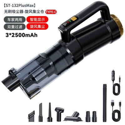 Tozsoranlar Cleaner, Portable Dual-Purpose Handheld - black-gold-cyclone-dust-collection-bin-111v-32500mah-brushless-vacuum-cleaner-suction-blowing-combo