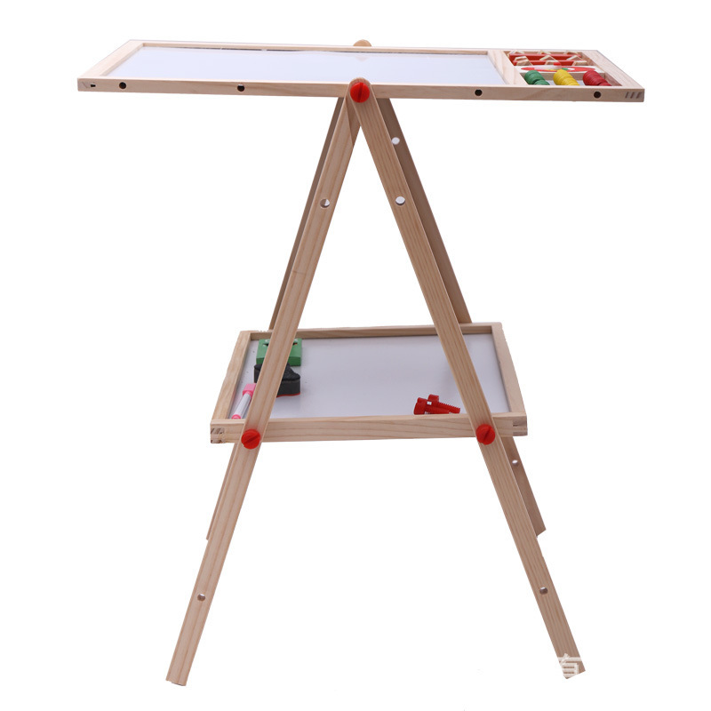 Fábrica directa de juguetes de puzzle niños tablero de madera tablero de pintura estante tablero de cálculo elevación tablero de aprendizaje magnético tablero blanco
