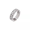 Zirconium, fashionable ring, European style, on index finger, internet celebrity, simple and elegant design