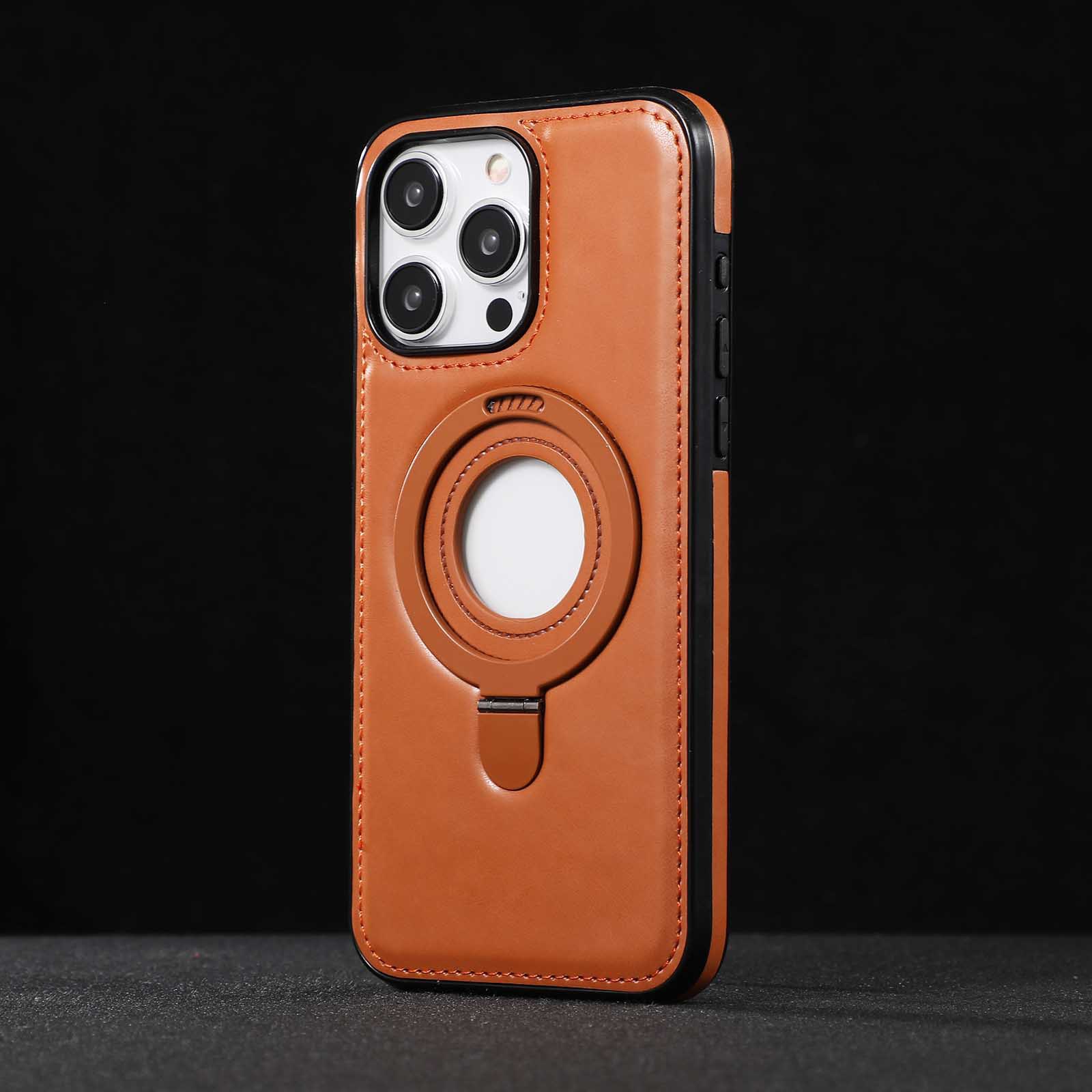 适用苹果15Pro磁吸手机壳14侧贴iPhone13防摔16支架保护套12Max套