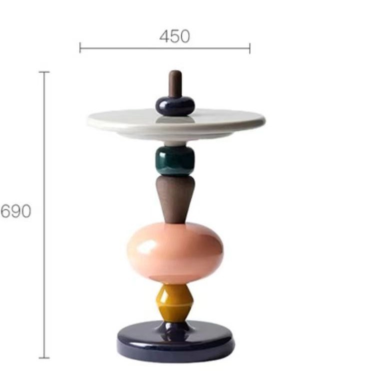 Nordic Creative Edge Mesa moderna minimalista sofá mesa de esquina móvil diseñador Internet celebridad azúcar calabaza pequeña mesa de té