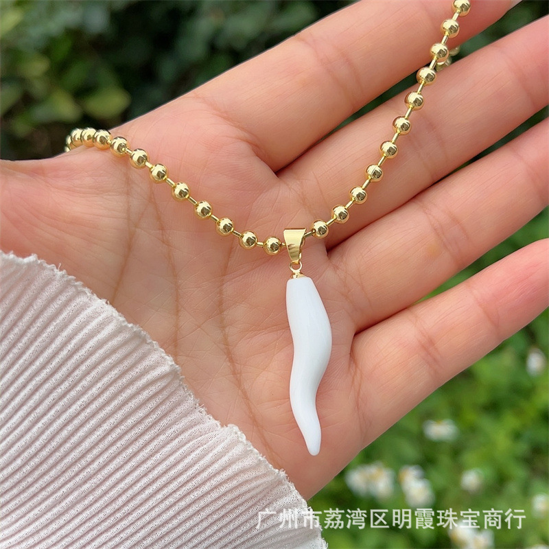 Collar de cobre multicolor chapado en oro 18k chile original transfronterizo nuevo producto adecuado para hombres y mujeres para usar diariamente