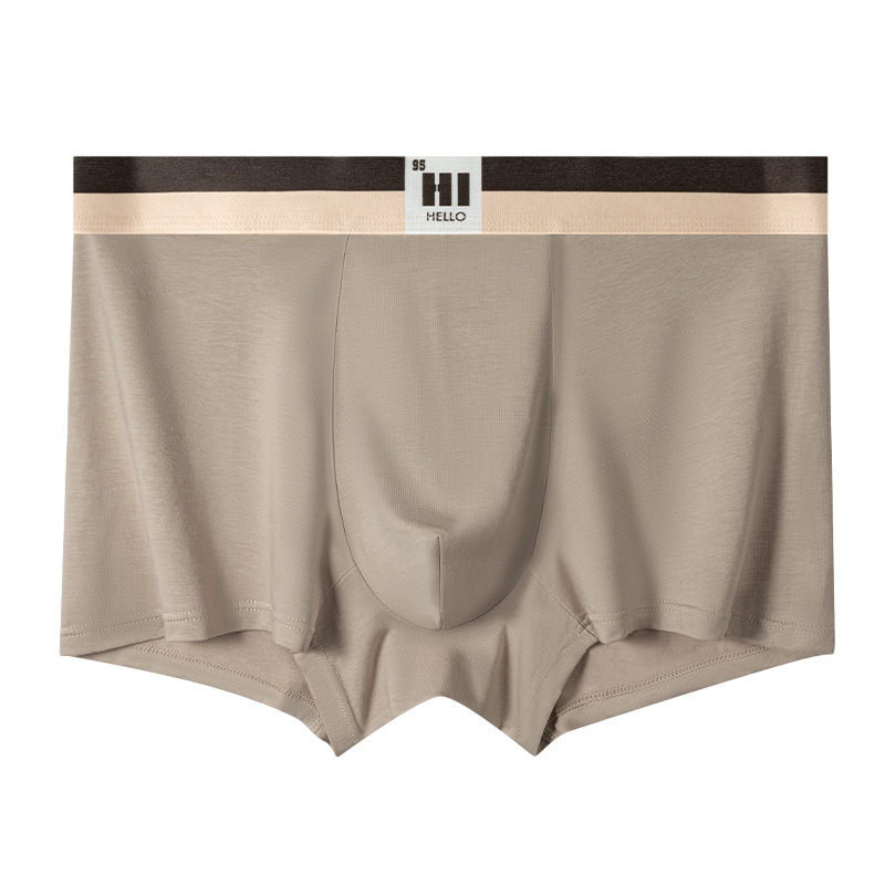 Ropa interior de hombre de algodón puro cuatro estaciones cómodos calzoncillos boxer sin costuras 7A antibacteriano transpirable entrepierna de hombre calzoncillos al por mayor