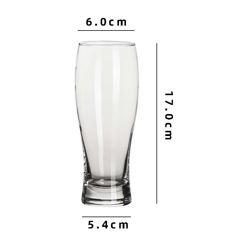 Taza de cerveza artesanal de cintura grande capacidad cintura de vidrio bar KTV taza de cerveza comercial taza de cerveza de trigo