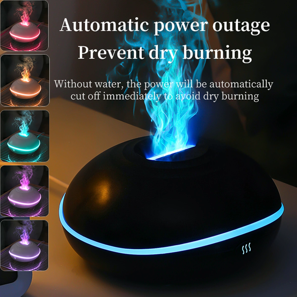 Mini Table Humidifier, USB/Charging Aromatherapy Diffuser, Nano-Fog & Night Light, Multiple Models
