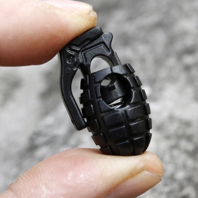 Outdoor equipment grenade-type shoelace anti-slip buckle hiking accessories convenient hiking shoes buckle tightening rope clip