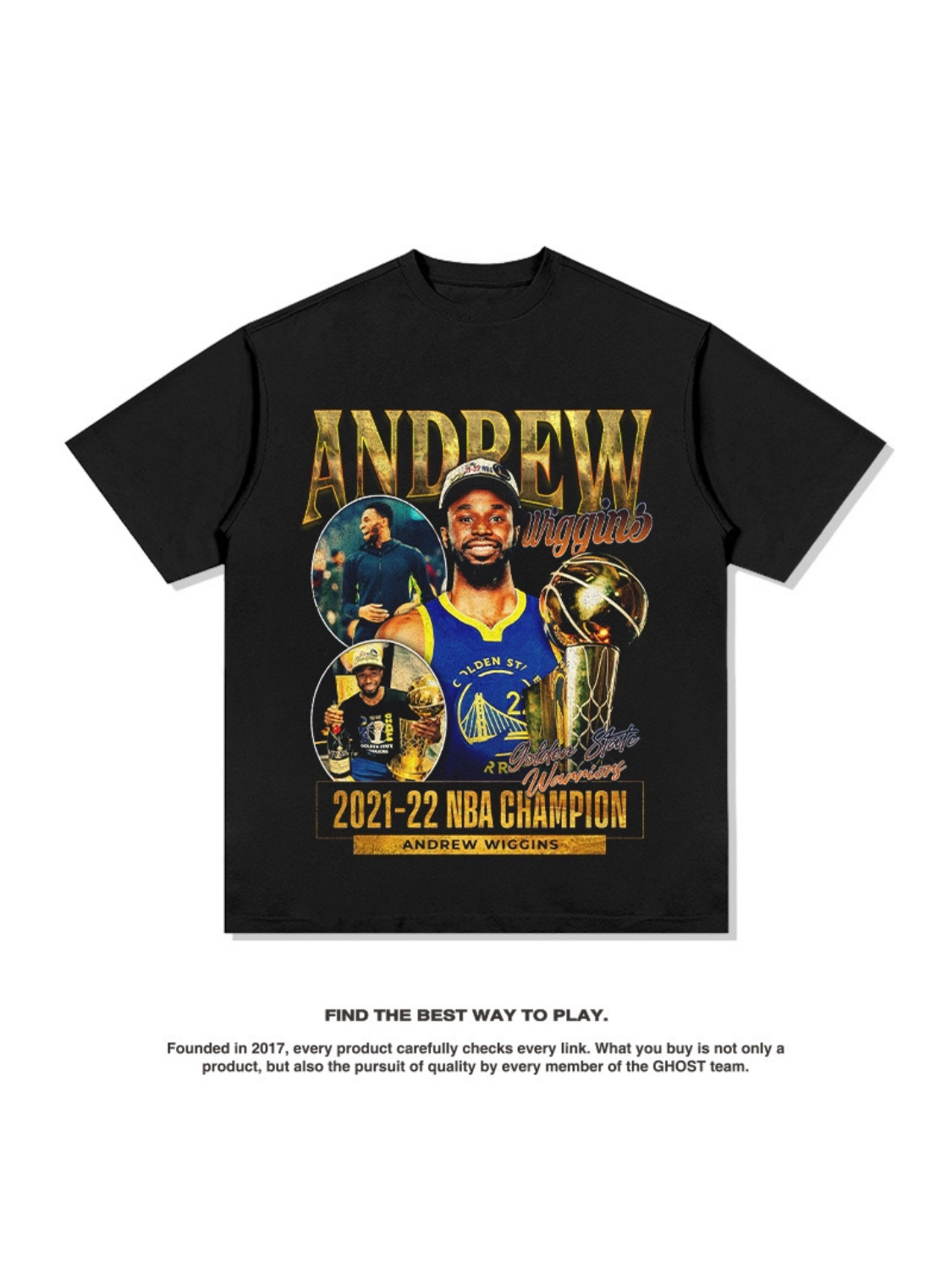 Wiggins American Street Hip-Hop Tide Impresión Retro Hecha Viejo Lavado Peso Suelto Mangas cortas