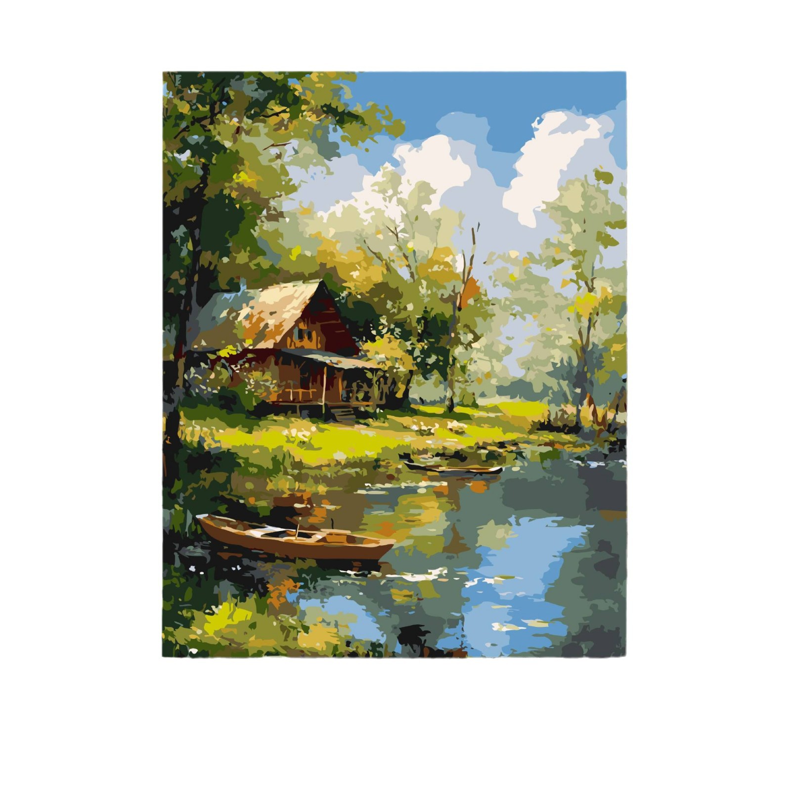 Arte de alta calidad DIY pintura al óleo digital de alta sensación de paisaje curar estepa de nieve pintada a mano pintura al óleo de relleno