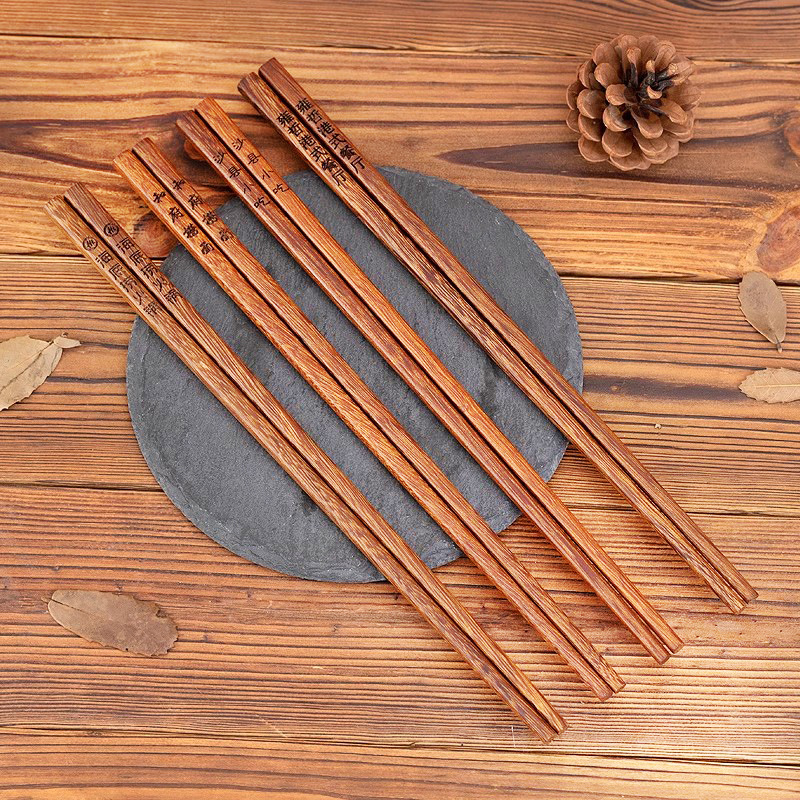 Sin pintura, sin cera, madera maciza, alitas de pollo, palillos de madera, LOGO tallado personalizado, antideslizante, olla caliente comercial, vajilla frita, palillos al por mayor