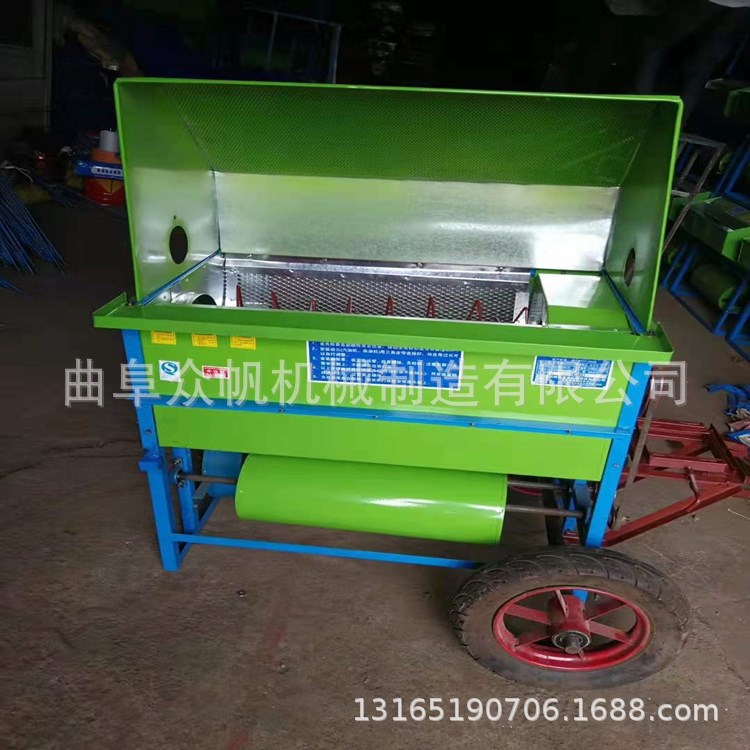 Mobile small-scale Rapeseed Thresher 80 Millet Thresher fully automatic Ears Threshing machine