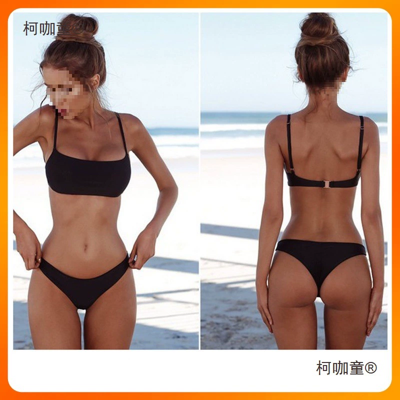Сексуальный раздельный цветной купальник, 2019 год, Aliexpress, Wish, европейский стиль, утягивающий эффект