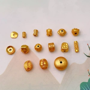 S925 Silver Gold-Plated Spacer Beads, Spacer Discs, Barrel Beads, Ufo Straight Tube Accessories, Jewelry Accessories, Bracelet Charms, DIY Semi-Finished Products