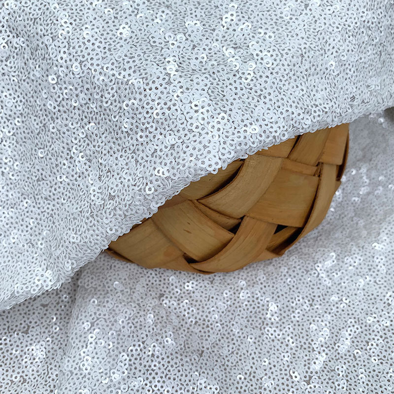 3MM亮片布料面料密网纱乱片婚庆装饰舞台背景布服装面料礼服桌布|undefined