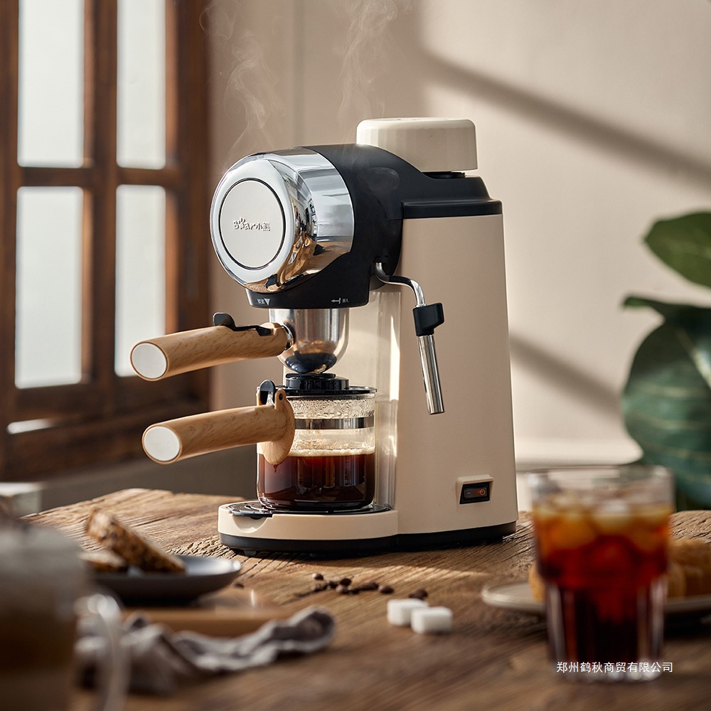 Bear Coffee Machine Household Italian Semi-Automatic 5Bar Pump Steam High-Pressure Extraction Kfj-A02R2 Milk Foaming