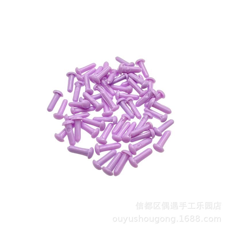 Oval pie recto mango ojo nariz poke fieltro de lana Twist stick DIY muñeca hecha a mano Accesorios