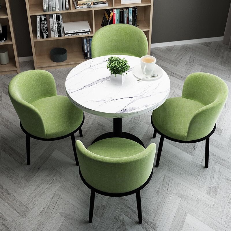 Casual and simple meeting table, office reception table, meeting table and chairs, small round table for home use or in a guesthouse Casual and simple meeting table, office reception table, meeting table and chairs, small round table for home use or in a guesthouse