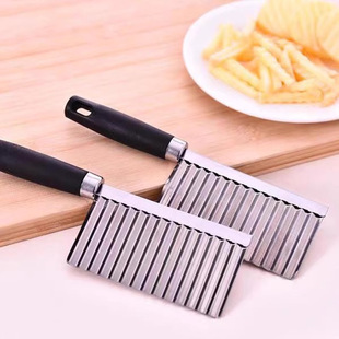 Wave Knife, Wolf Tooth Kitchen Vegetable Cutting Tool, Corrugated Fancy Potato Cutting Knife