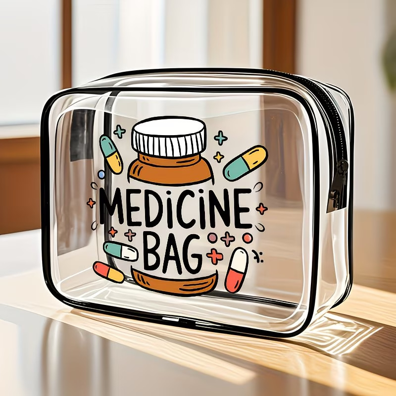 Bolsa de mano transparente de PVC transfronteriza, bolsa de almacenamiento de viaje impermeable de gran capacidad, bolsa de maquillaje impresa multifuncional