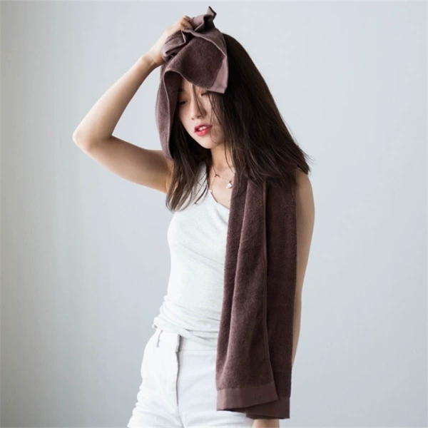 Burgundy bath towel, 70×140cm
