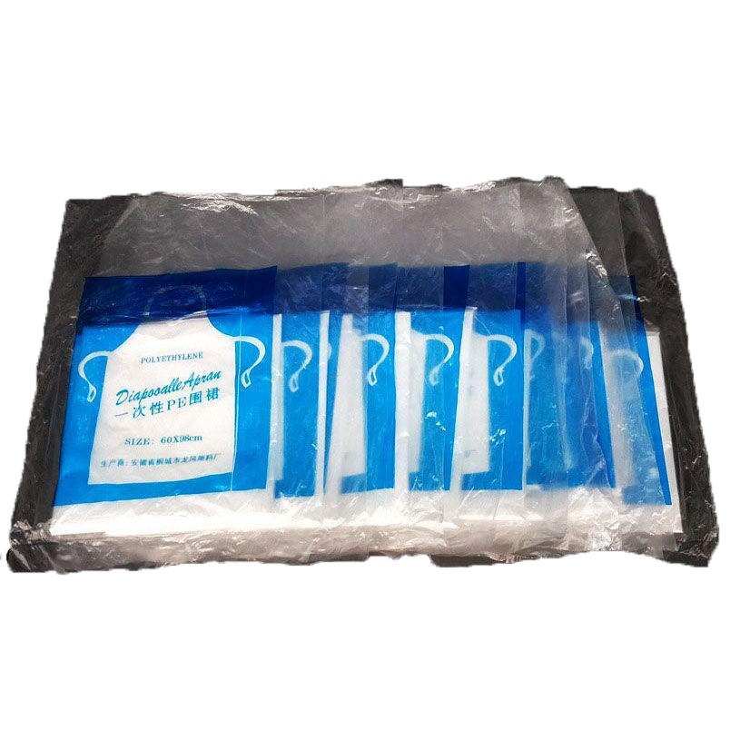 Factory direct disposable plastic apron waterproof anti-oil hot pot lobster dining painting apron wholesale
