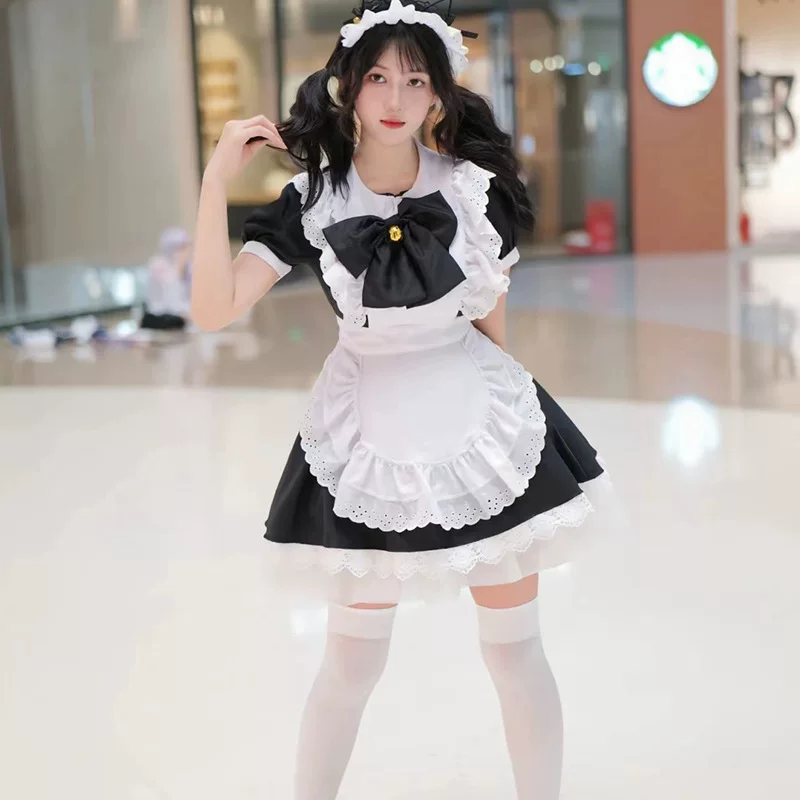 Японское милый белый платье, Lolita стиль, косплей
