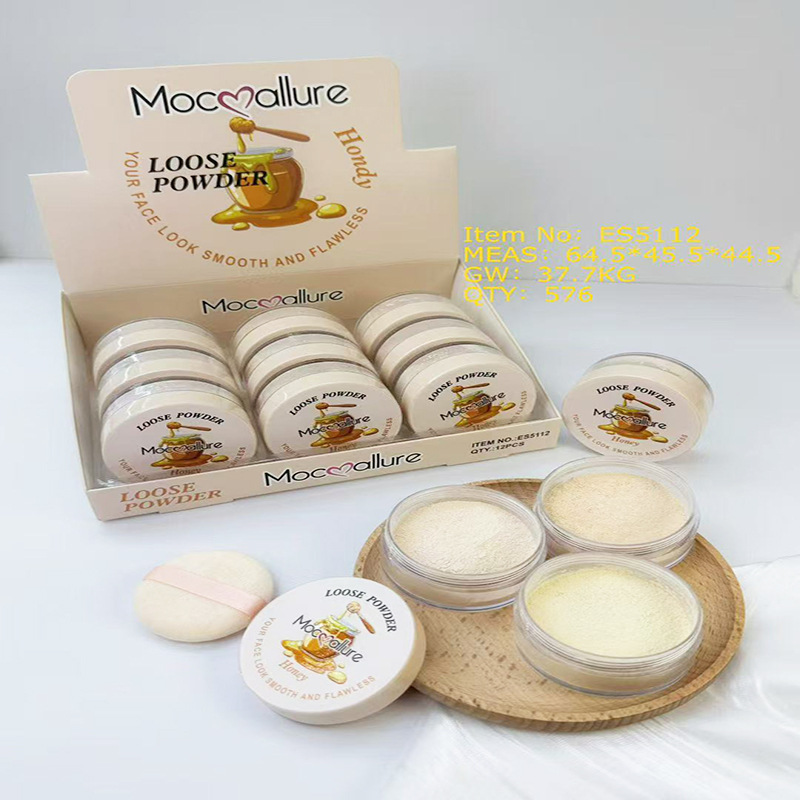 Polvo Suelto Fijador de Maquillaje Impermeable Resistente al Sudor Control de Aceite