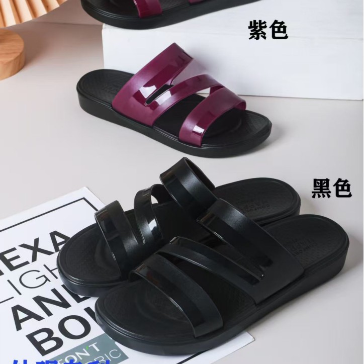 No Free Shipping, High Elastic Women's Summer Outer Wear, New Fashion, Casual, Home, Indoor, Versatile, Flat Bottom, Travel, Beach Wholesale