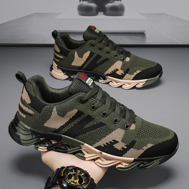 2023 nuevas mujeres y hombres con el mismo estilo, zapatos de entrenamiento de montañismo al aire libre de primavera, invierno, zapatos de entrenamiento de entrenamiento militar para estudiantes, zapatos de seguro laboral en el sitio de construcción