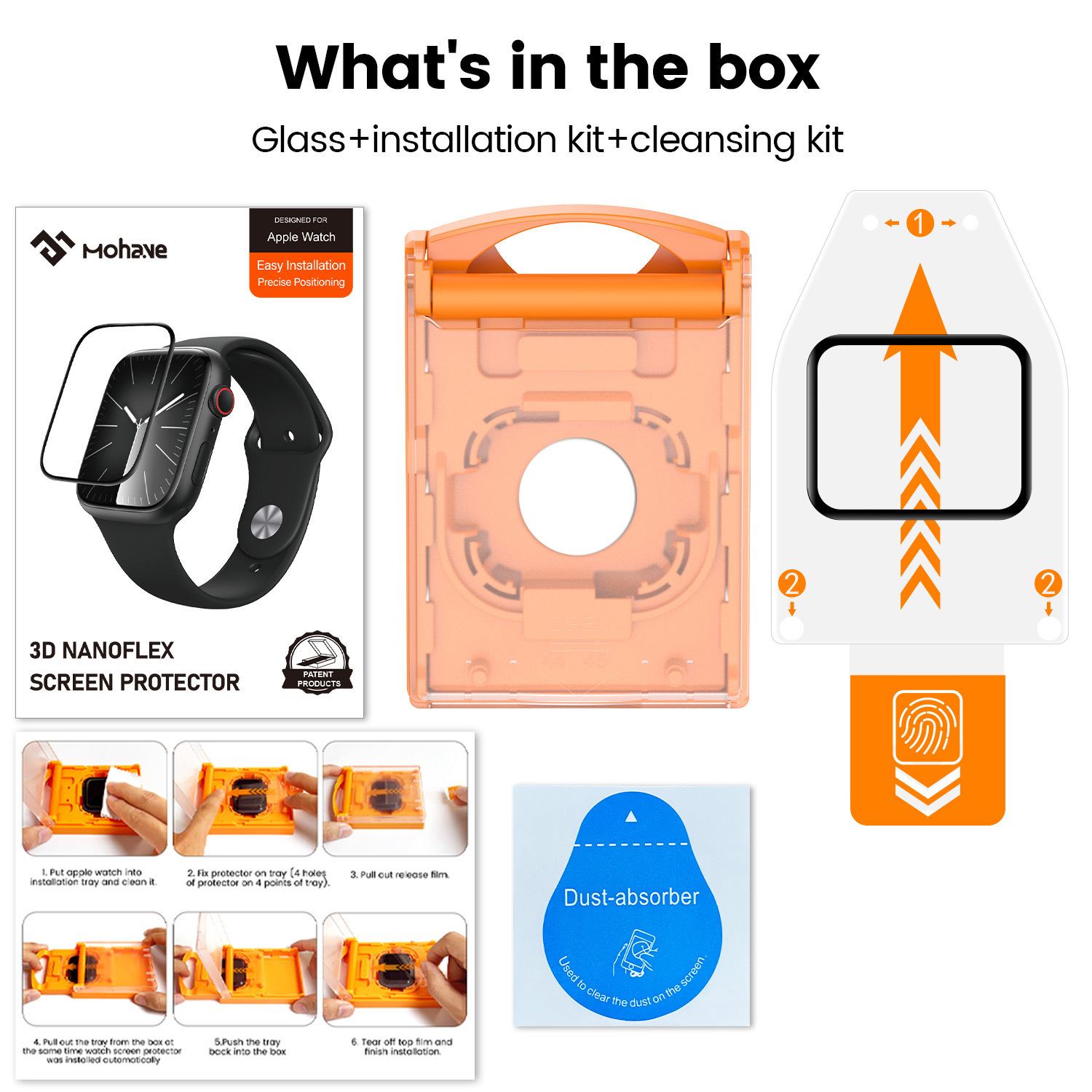 Watch6 generación 7 generación reloj libre de polvo cabina 40 44 41 45 transparente HD película flexible de extracción