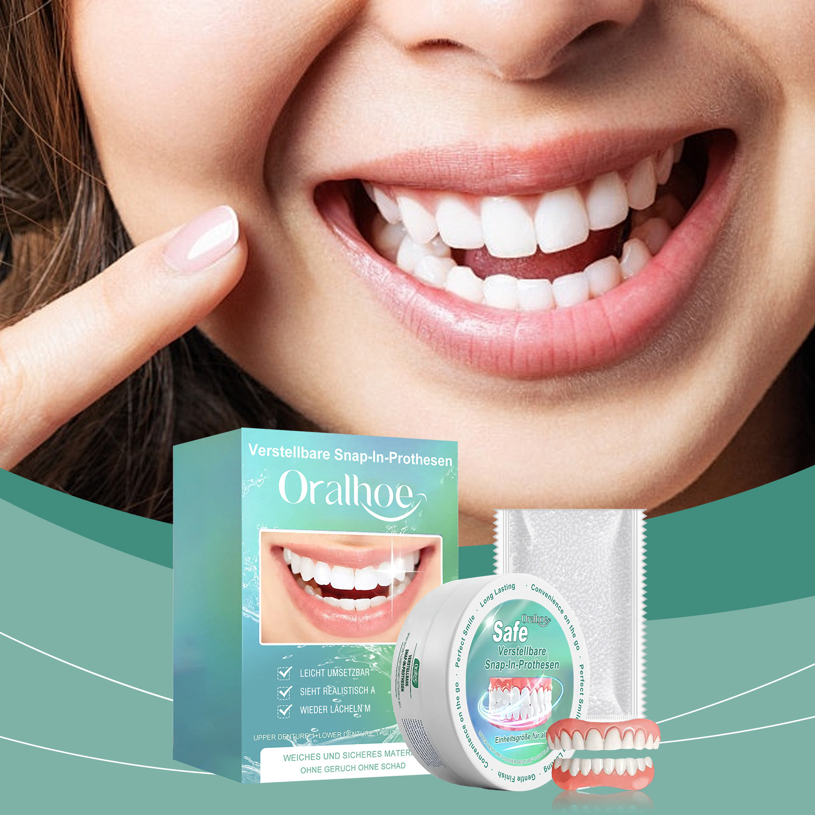 Oralhoe Denture Modification Kit Enhances the Aesthetics of Your Smile with Comfortable Materials for Teeth Modification and Oral Care