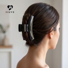 韩版时尚发抓黑色经典款大抓子 工型塑料ABS发饰发夹发抓配件供应