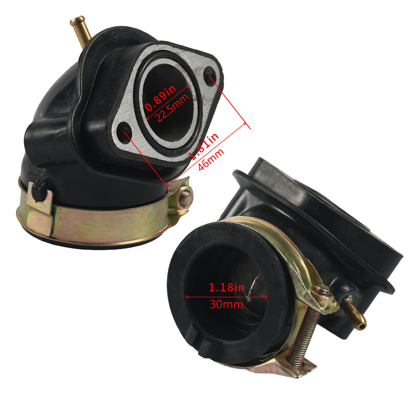 Motorcycle Modified Intake Manifold Adapter for GY6 150cc ATV Go-Kart