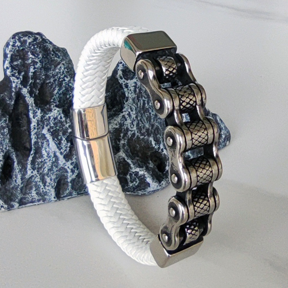 화이트 가죽[스틸 컬러]