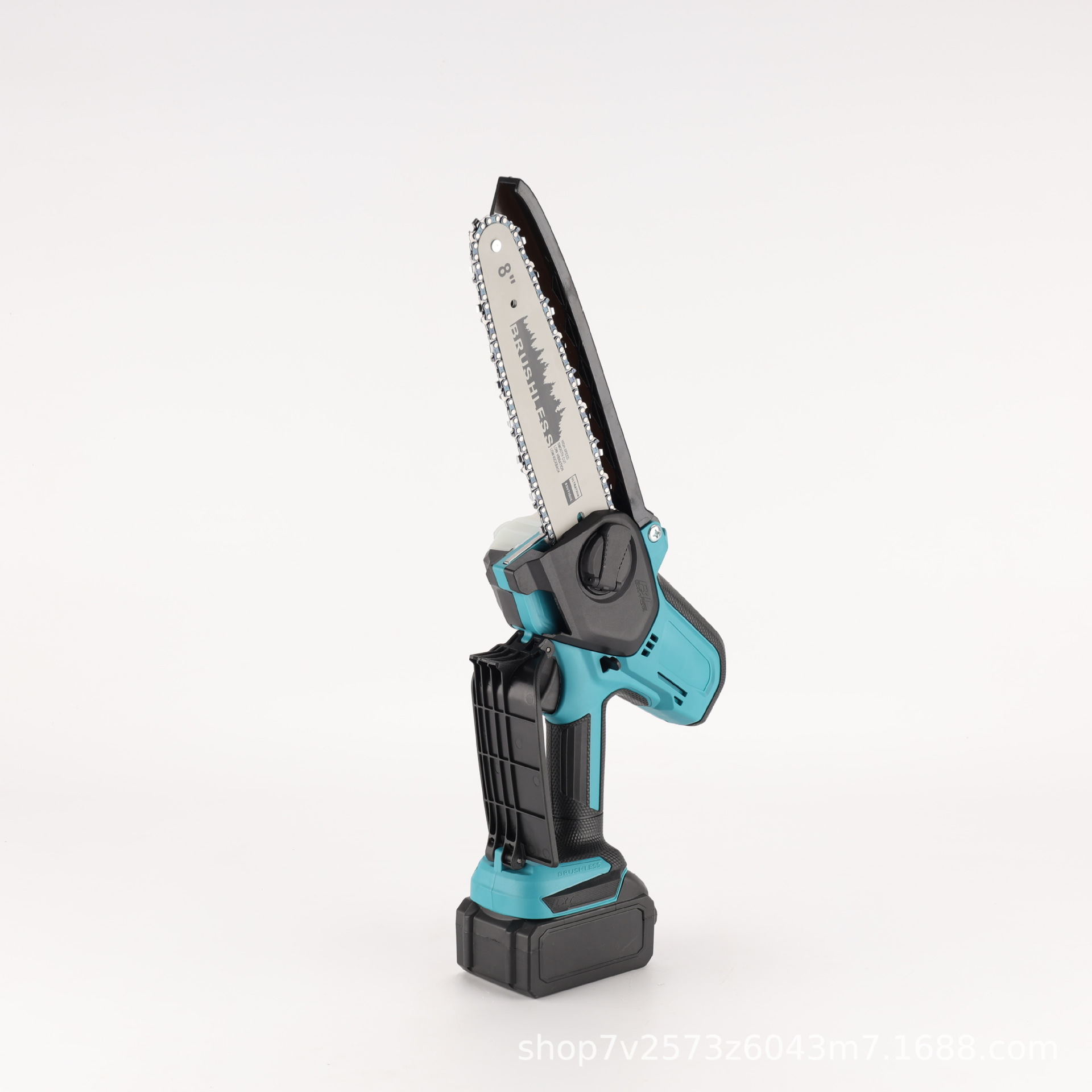 Sierra de cadena eléctrica sin escobillas de alta velocidad inalámbrica de mano multifuncional de 8 pulgadas transfronteriza