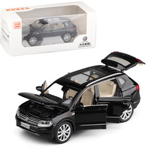 1：32大眾途觀L合金車模型回力六開門仿真汽車模型玩具車盒裝