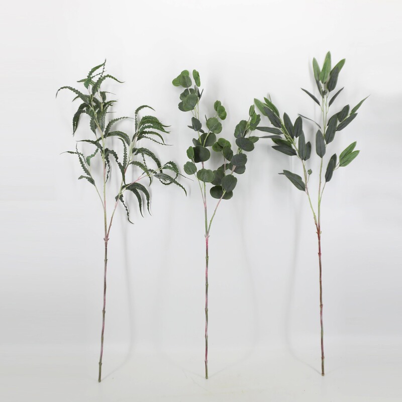 Flower wholesale soft rubber round leaf eucalyptus leaf big branch fine willow leaf eucalyptus leaf art flower arrangement photography props Flower wholesale soft rubber round leaf eucalyptus leaf big branch fine willow leaf eucalyptus leaf art flower arrangement photography props