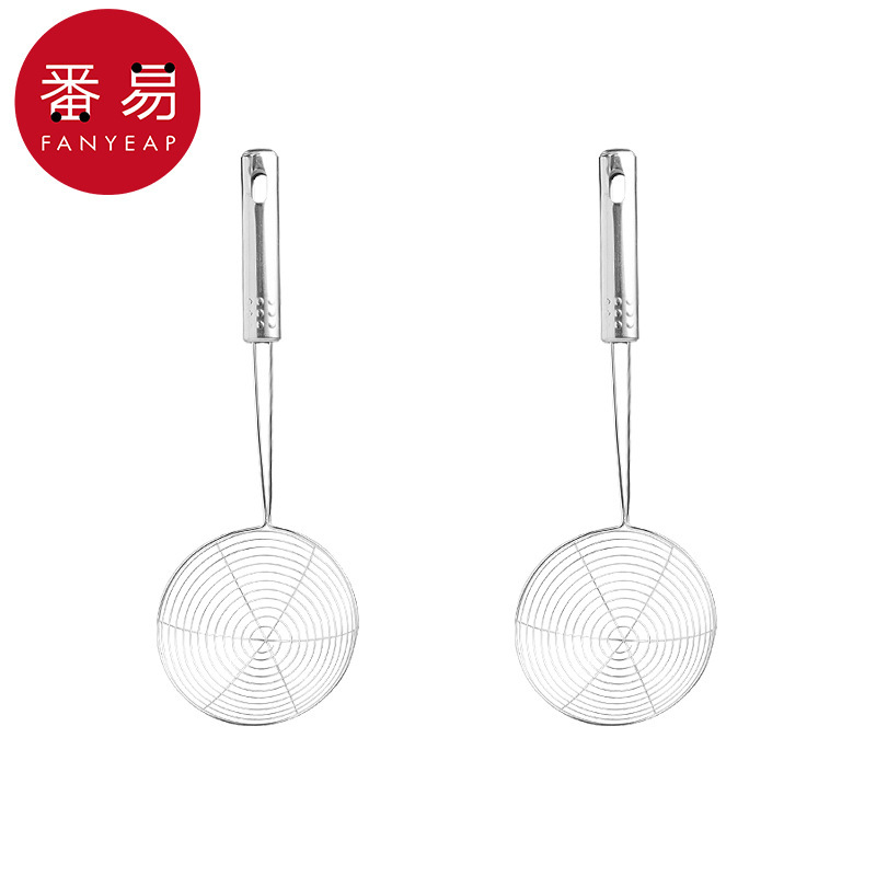 送料無料/ステンレス製ザルA1V-家庭用キッチンステンレス製スコップ、麺や餃子の水切り用|undefined