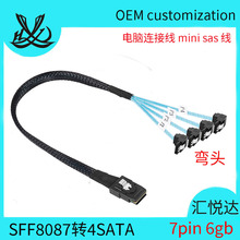 miniSAS SFF-8087�D4SATA 7pin 6gb�������űPӲ�P��Д��������^