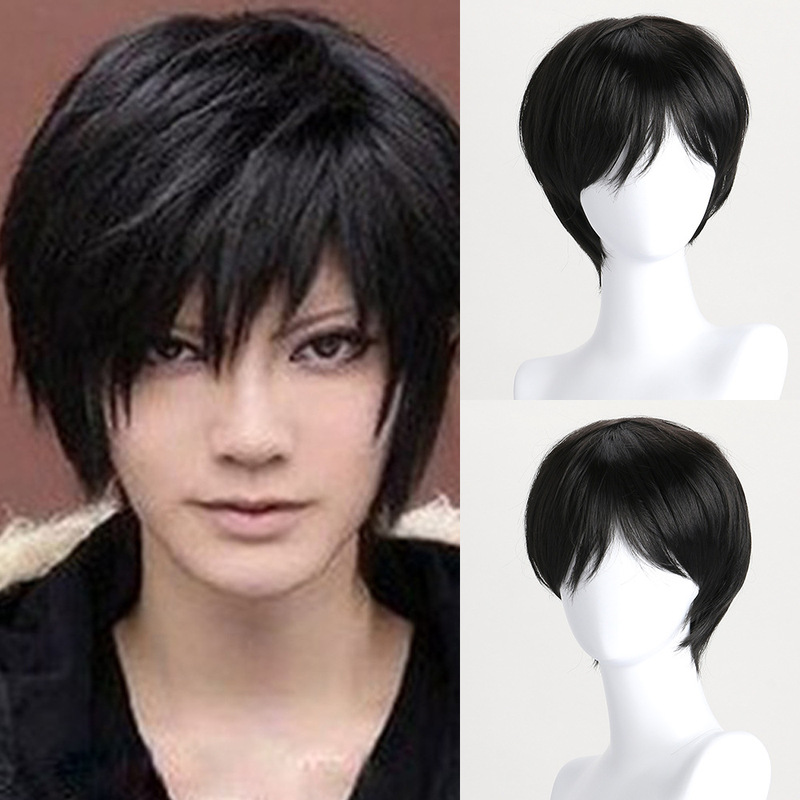 Zhang Qiling Wig Anime Universal Cosplay Cosplay Cosplay Halloween Black Short Hair Artificial Person Zhang Qiling Wig Anime Universal Cosplay Cosplay Cosplay Halloween Black Short Hair Artificial Person