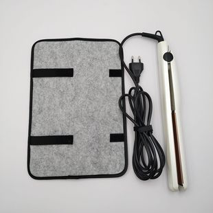Factory Direct Sale Curling Iron Felt Storage Bag Splint Insulation Bag Curling Iron Protective Cover Travel Portable