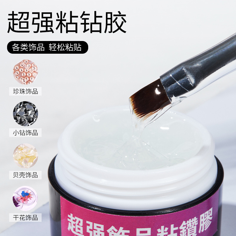 Powerful Jewelry Glue, No-Wash Diamond Glue, Powerful Glue, Phototherapy Manicure Special Glue, Nail Glue, Diamond Glue