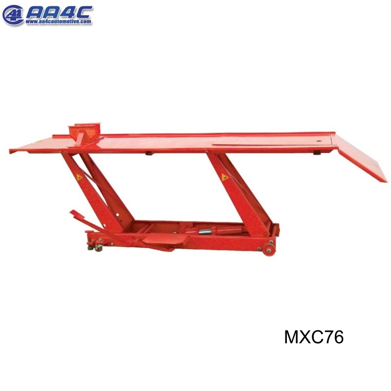 AA4C 摩托车升降车 机械升降台 剪式升降平台 手动液压台车  铝合