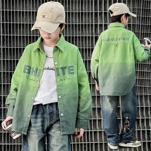 Korean-style Trendy Artistic Fashion All-match Trendy New Arrival Boys' Spring and Autumn Shirt Trendy Fashionable Elegant