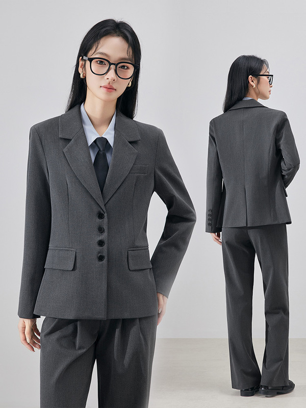 西装外套女生小个子套装公务员大学生面试正装通勤休闲西服考编|undefined