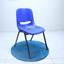 批发会议椅培训椅餐椅塑料大学生椅加厚黑色无扶手员工饭堂椅生产