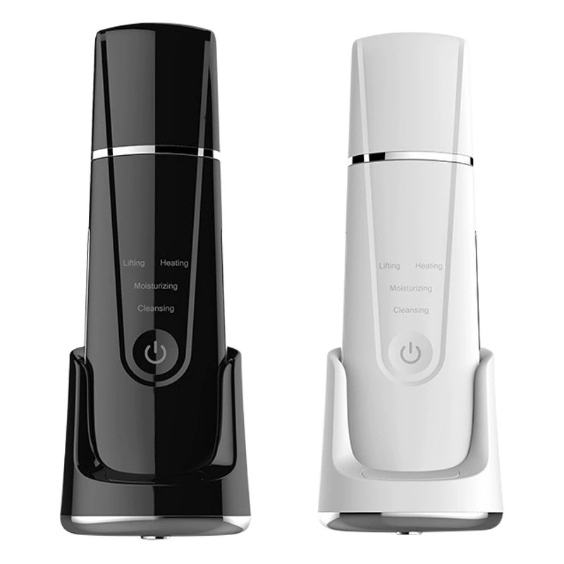 Популярный трансграничный беспроводной ультразвуковой скрабер для кожи, с функцией горячего компресса, для очищения пор, лифтинга и подтяжки кожи, косметический прибор.